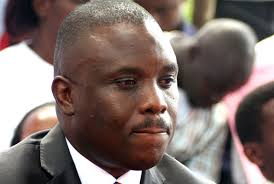 Embattled City Lord Mayor Erias Lukwago in a tribunal that impeached hm.