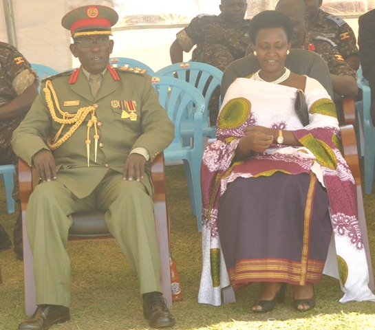 Brig Tom Tumuhaire With His Wife At Entebbe Airforce Headquaters