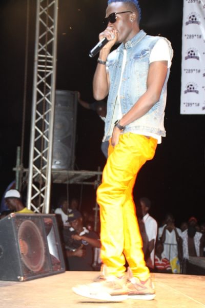 Nutty Nathan on stage.