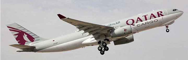 Qatar Airways A330 freighter.