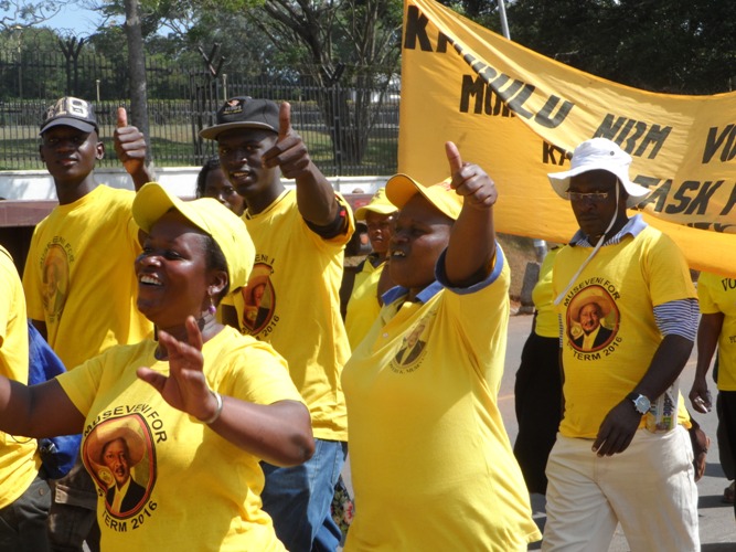 Entebbe Women NRM Mobilisers Group showed support for President Museveni.