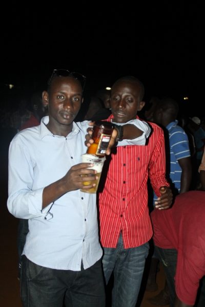 Beer thirsty fella having a blast.