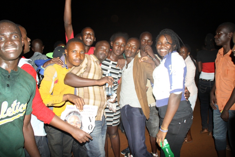 Horny fellas surround Ronah in darkness.