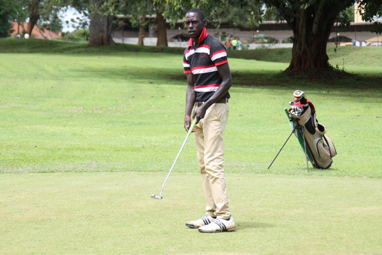 Mackie Nasser during the just concluded Jinja Caddies Open second Edition.