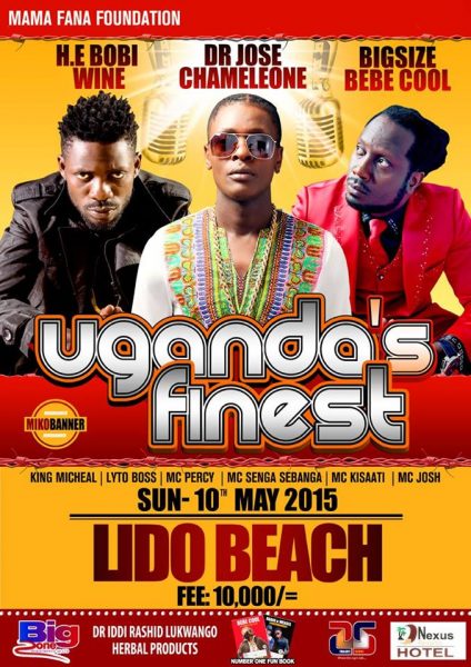 Uganda's finest Artists to battle it out this Sunday only @ Lido Beach.