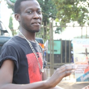 Dukie Matovu running away from snoops after smoking him out in Kafunda bar.