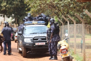 Anti-riot police were on standby to quell any riots.