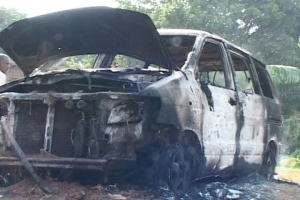 Kamada Kasawuli Bawonga Car Burnt To Ashes
