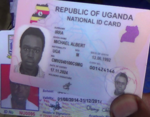 The deceased's national identity card.