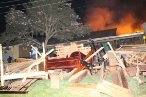 Some of the few items that were saved.