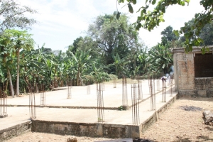 The ground where the dormitory will be constructed.