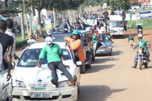 DP Convoy storming Entebbe Town.
