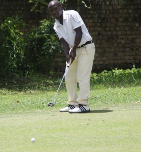 Fred Wanzala leads day one with 2 over par.