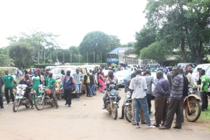 It was a beehive of activity at the Municipal council offices.