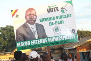 Kayanja unveiled campaign banners.