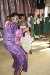 Matembe too seriuos on the dance floor.
