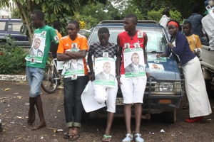 Mayor Kayanja supporters looking thirsty.