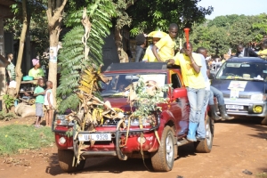 NRM Fellas on top of pick up truck.