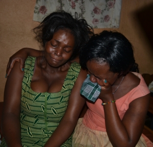 Fortunate Natukunda in tears.