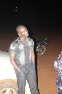 Lt. Sembatya Norman after being netted.