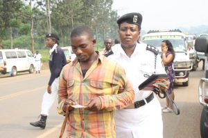 OC Traffic arresting Taxi driver with fake driving permit.