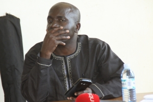 Mayor Kayanja Vincent DePaul looking worried over Manyango Housing Estates Deal. 