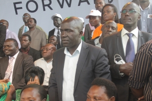 Mayor Kayanja graced Mbabazi campaign rally at Nakivubo stadium after he was nominated as Presidential candidate.