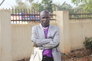 59 year old David Mutebi sweating plasma.