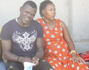Dalumba Beach Soccer Star Mathias Kigonya With  Babe.
