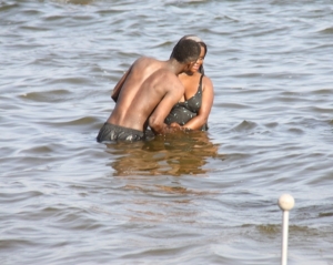 Horny fella begging babe for lips.