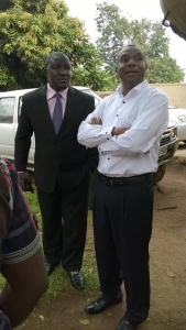 Amama Mbabazi lawyers, Muhammad Mbabazi and Basalirwa, stranded outside offices