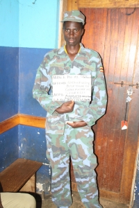 Godwin Amanyamukama who was masquerading as a UPDAF Soldier.