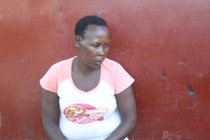 Nampijja Justine lost a tooth after she was punched by the frustrated opposition supporter.