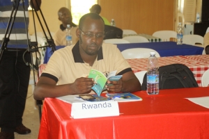 Rwanda's Bruno Bossa Tumukunde during the workshop.