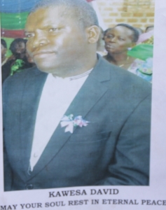 The deceased Kaweesa David.
