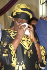 Widow Podi Kassami fought back tears.