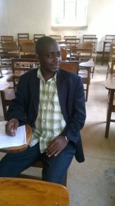 Banard Akampurira sweating plasma in Class.