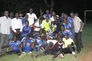 Kisubi High School players and staff overjoyed after being crowned Champions.