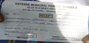 One of the receipts that entebbenews managed to get.