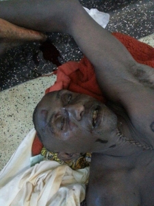 Photo of a 'dead' Aine Christopher posted on social media by Charles Rwomushana.