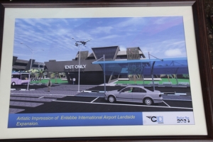 The master plan showing a modern passenger terminal.