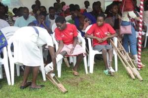 A nurse administers aid to a septic patient.