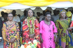 MP Tumusiime with her younger sister (2nd from right).