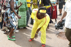 NRM Babe Nabisanja causing storm at Parliament.