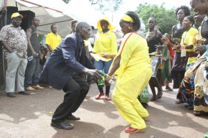 NRM Babe dancing lame with old man.