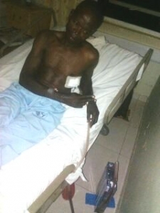 UPDAF Soldier Ali Maganda bedridden in Nakasero Hospital.