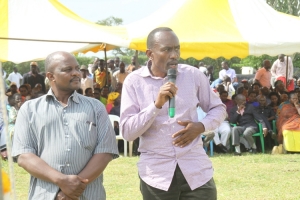 EBB Municipality Town clerk Richard Mande (R).