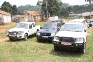 Government cars impounded at Entebbe Police station.