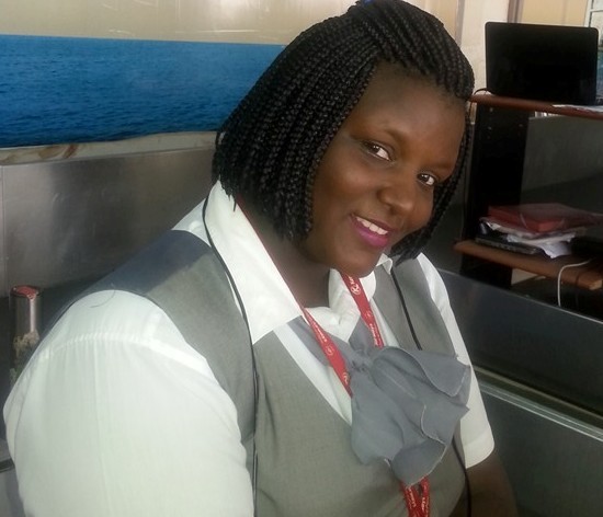 Das Handling Manager Fired Over Greed. Joan aka Jojo pritty at her check in counter.