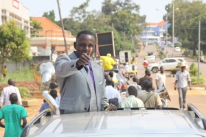 Michael Mutebi Kabwama having sweet smiles.